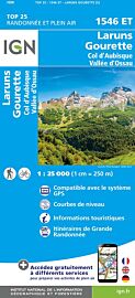 I.G.N - Carte au 1-25.000ème - TOP 25 - 1546 ET - Laruns - Gourette - Col d'Aubisque - Vallée d'Ossau