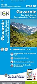 I.G.N Carte au 1-25.000ème - TOP 25 - 1748 OT - Gavarnie - Luz Saint Sauveur - PN des Pyrénées