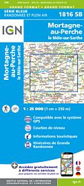 I.G.N - Carte au 1-25.000ème - Série bleue - 1816 SB - Mortagne-au-Perche - Le Même-sur-Sarthe
