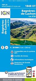 I.G.N Carte au 1-25.000ème - TOP 25 - 1848 OT - Bagnères de Luchon - Lac d'Oô