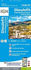 I.G.N - Carte au 1-25.000ème - TOP 25 - 3138 OT - Dieulefit - St-Nazaire-le-Désert - Forêt de Saou