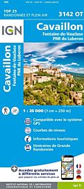 I.G.N - Carte au 1-25.000ème - Série bleue Top 25 - 3142OT - Cavaillon - Fontaine-de-Vaucluse - PNR du Luberon