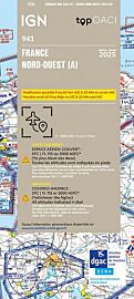 941 - Carte Aéronautique OACI 941 - France nord-ouest - Papier - Edition 2025