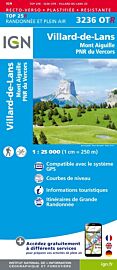 I.G.N - Carte au 1-25.000ème - TOP 25 - 3236OTR - Villard-de-Lans - Mont Aiguille - PNR Vercors (Résistante)