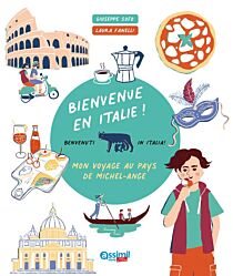 Editions Assimil - Livre jeunesse - Bienvenue en Italie (mon road-trip au pays de Michel-Ange)