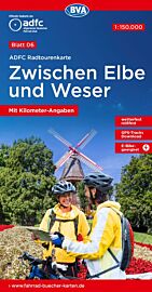 BVA Verlag - Carte indéchirable n°6 - Zwischen Elbe und Wesser