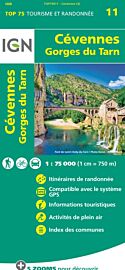 I.G.N - Collection Carte Top 75 - Les Cévennes - Gorges du Tarn