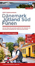 BVA & ADFC Verlag - Carte indéchirable Vélo - DK2 - Danemark Jütland Sud Fünen