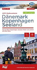 BVA & ADFC Verlag - Carte indéchirable Vélo - DK3 - Danemark Copenhague Seeland