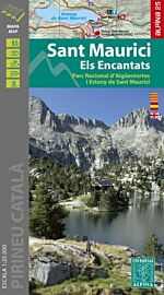Carte de randonnées au 1/25.000ème (1cm = 250 mètres) accompagnée d'un petit livret suggérant des randonnées (en catalan, anglais et espagnol)