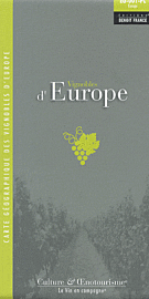 Editions Benoît France - Carte géographique des vignobles d'Europe