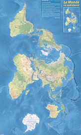 Editions Entouca - Carte - Le Monde vu autrement (carte pliée)