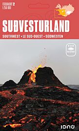 Editions Ferdakort (IDNU) - Carte routière n°2 - Sud-Ouest de l'Islande