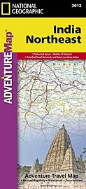 Editions National Geographic - Carte du nord-est de l'Inde