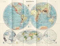 Editions Reliefs (Collection Géographie nostalgique BNF) - Carte (pliée) - Mappemonde