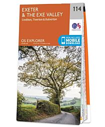 Ordnance Survey - Collection Explorer n°114 - Exeter & the Exe Valley (Crediton, Tiverton & Dulverton)