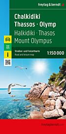 Freytag & Berndt - Carte - Chalkidiki - Thassos - Mont Olympe