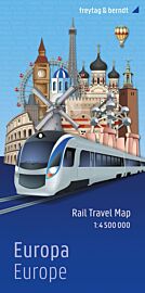 Freytag & Berndt - Carte des trains en Europe