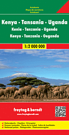 Freytag & Berndt - Carte du Kenya - Tanzanie - Ouganda