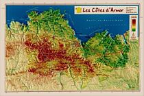 Géorelief - Carte en relief - Côtes d'Armor