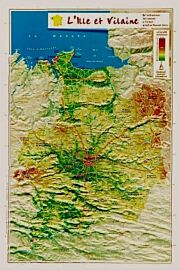 Géorelief - Carte en relief - Ille-et-Vilaine