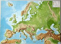 Georelief - Carte d'Europe en relief