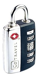 Go travel - Réf.354 - cadenas à code type date (Norme TSA)