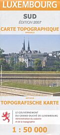 Gouvernement du Grand-Duché du Luxembourg - Carte de Randonnées - Luxembourg sud