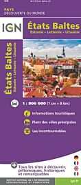 I.G.N. - Carte - Etats Baltes (Estonie, Lettonie, Lithuanie)