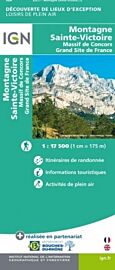 I.G.N. - Carte - Collection découverte de lieux d'exception - Montagne-Sainte-Victoire - Massif de Concors - Grand site de France