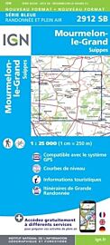 I.G.N. Carte au 1-25.000ème - Série bleue - 2912SB - Mourmelon-Le-Grand- Suippes