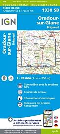 I.G.N - Carte au 1-25.000ème - Série bleue - 1930SB - Oradour-Sur-Glane - Brigueil