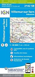 I.G.N - Carte au 1-25.000ème - Série bleue - 2142SB - Villemur-Sur-Tarn - Rabastens