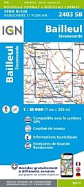 I.G.N - Carte au 1-25.000ème - Série bleue - 2403SB - Bailleul - Steenvoorde