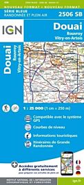 I.G.N - Carte au 1-25.000ème - Série bleue - 2506SB - Douai - Rouvroy - Vitry-En-Artois