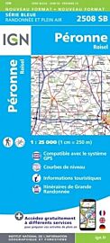 I.G.N - Carte au 1-25.000ème - Série bleue - 2508SB - Péronne - Roisel