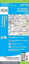 I.G.N - Carte au 1-25.000ème - Série bleue - 2607SB - Le Cateau Cambrésis - Caudry