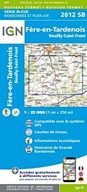 I.G.N - Carte au 1-25.000ème - Série bleue - 2612SB - Fère-En-Tardenois - Neuilly-Saint-Front