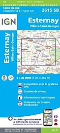I.G.N - Carte au 1-25.000ème - Série bleue - 2615SB - Esternay - Villiers-Saint-Georges