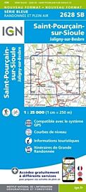 I.G.N  Carte au 1-25.000ème - Série bleue - 2628SB - Saint-Pourçain-Sur-Sioule - Jaligny-Sur-Besbre