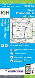I.G.N - Carte au 1-25.000ème - Série bleue - 2815SB - Fere-Champenoise - Mailly-Le-Camp