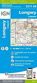 I.G.N - Carte au 1-25.000ème - Série bleue - 3211SB - Longwy - Longuyon