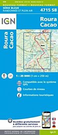 I.G.N. Carte au 1-25.000ème - Série bleue - 4715SB - Roura - Cacao 