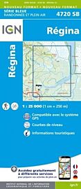 I.G.N. Carte au 1-25.000ème - Série bleue - 4720SB - Régina 