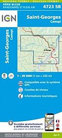 I.G.N. Carte au 1-25.000ème - Série bleue - 4723SB - Saint-Georges -  Camopi - Ouanary 