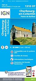 I.G.N. Carte au 1-25.000ème - TOP 25 - 1310OT - Cherbourg-en-Cotentin -  Pointe de Barfleur