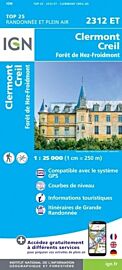 I.G.N - Carte au 1-25.000ème - TOP 25 - 2312ET - Clermont Creil - Forêt de Hez-Froidmont