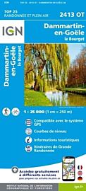 I.G.N - Carte au 1-25.000ème - TOP 25 - 2413OT - Dammartin-En-Goële - Le Bourget