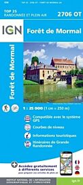 I.G.N - Carte au 1-25.000ème - TOP 25 - 2706OT - Forët de Mormal