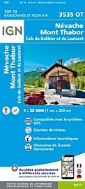 I.G.N. Carte au 1-25.000ème - TOP 25 - 3535OT - Névache - Mont Thabor - Cols du Galibier et du Lautaret